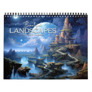 2027 Vackra Landskap 5 Fantastiska Nattlandskap Kalender