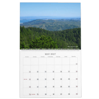 2027 Väggkalender Mt Tamalpais Kalifornien Kalender