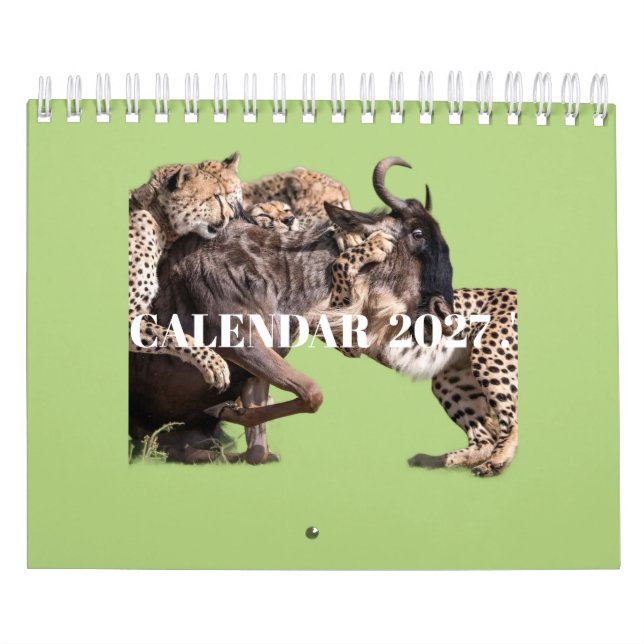 2027 Vilda djur fotokalender Kalender (Omslag)