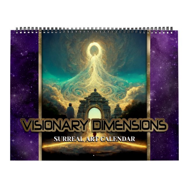 2027 Visionära Dimensioner 2 Surreal konstkalender Kalender (Omslag)