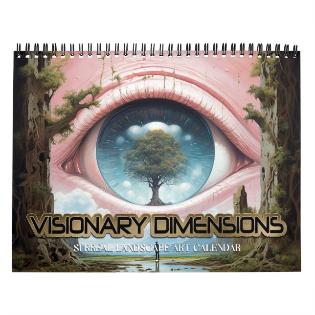 2027 Visionära Dimensioner 5 Surrealistiska Landsk Kalender (Omslag)