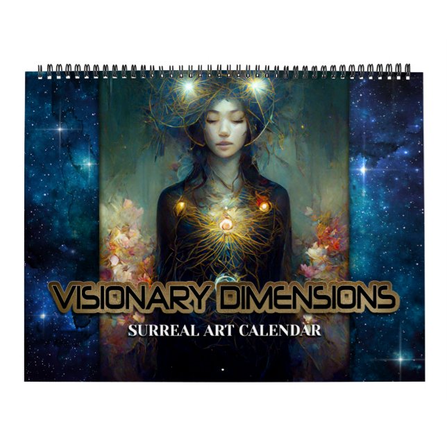 2027 Visionära Dimensioner Surrealistisk konstkale Kalender (Omslag)