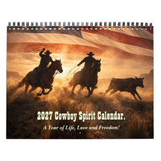 2027 Western Cowboy Kalender Cowboys År