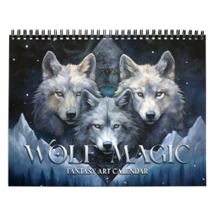 2027 Wolf Magic 2 Fantasy Art Kalender