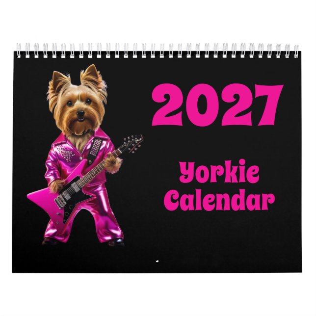 2027 Yorkie Hundkalender Kalender (Omslag)