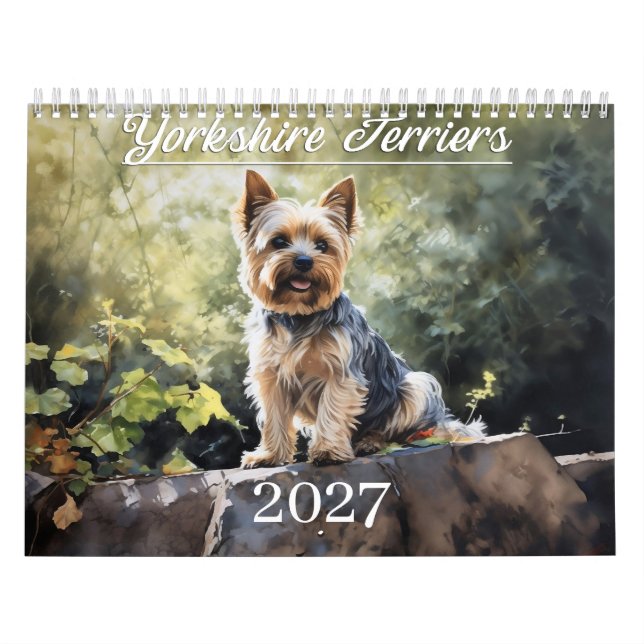 2027 Yorkshire Terrier Kalender (Omslag)