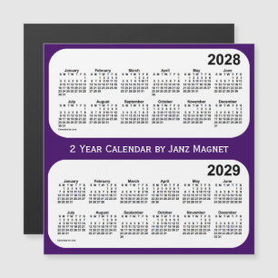 2028-2029 års Lila-kalender från Janz Magnet