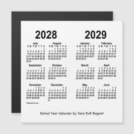 2028-2029 års vitbokskalender från Janz