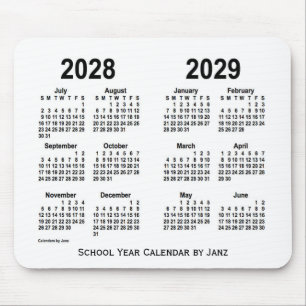 2028-2029 års vitbokskalender från Janz Musmatta