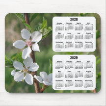 2028-2029 Dogwood 2 Year Calendar by Janz