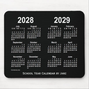 2028-2029 Neon White School Calendar av Janz Musmatta