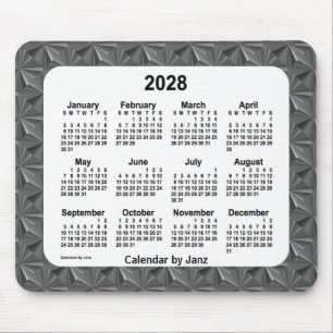 2028 års kalender för svarta diamanter från Janz Musmatta