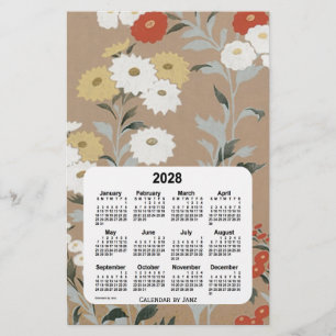 2028 års Pappra väggkalender i Janz Brevpapper