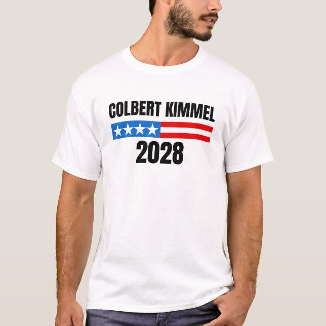 2028 Colbert Kimmel T Shirt (Framsida)