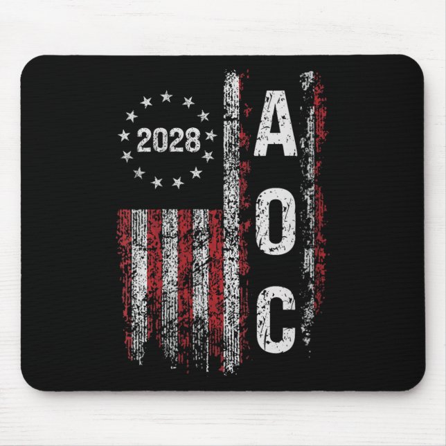 2028 för Presi Aoc Alexandria Ocasio Cortez Musmatta (Framsidan)