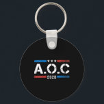 2028 för Presi Aoc Alexandria Ocasio Cortez Nyckelring<br><div class="desc">Womens Aoc Alexandria Ocasio Cortez 2028 för presidentvalet V-nacke</div>
