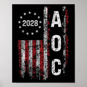 2028 för Presi Aoc Alexandria Ocasio Cortez Poster