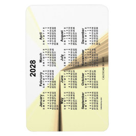 2028 Sepia-kalender för gränspunkt från Janz 4x6 Magnet