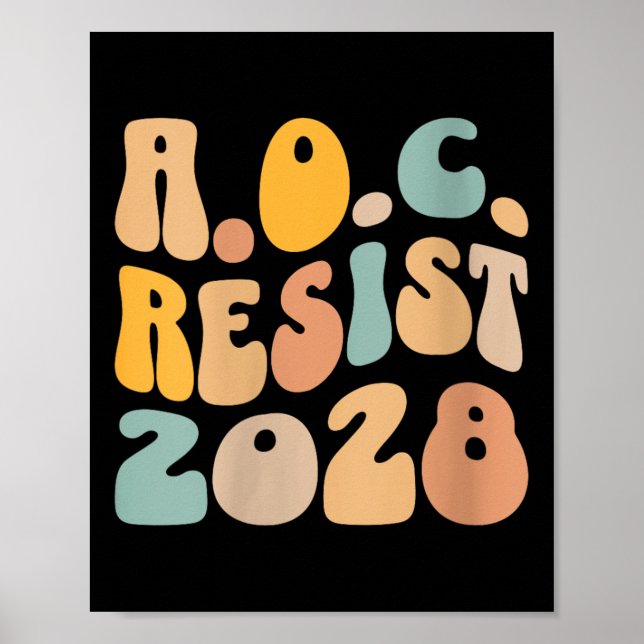 2028 Vågigt Alexandr Poster (Framsidan)