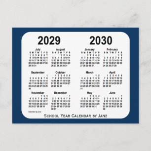 2029-2030: Blåskolekalendern från Janz Vykort