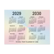 2029-2030 Rainbow Cloud School Calendar av Janz