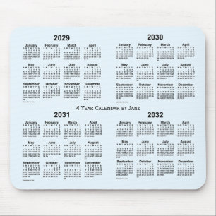 2029-2032 Alice Blue 4 Year Calendar av Janz Musmatta