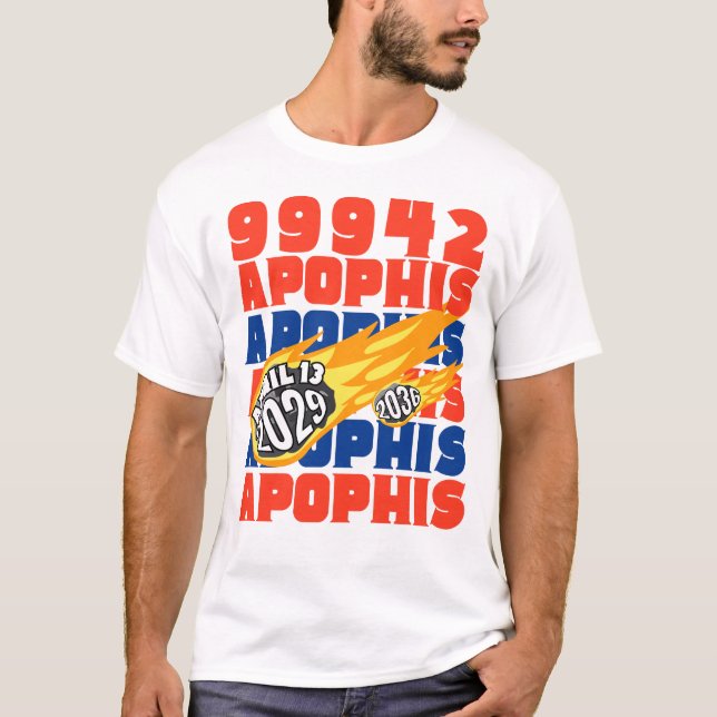 2029 APOPHIS Asteroid 99942 T Shirt (Framsida)