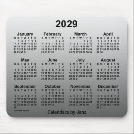 2029 års kalender för den inmatade vitboken av Jan Musmatta
