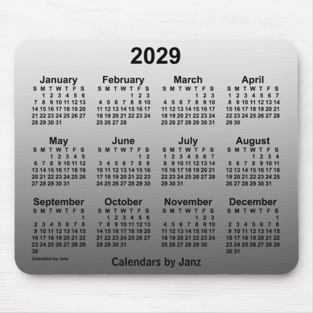 2029 års kalender för den inmatade vitboken av Jan Musmatta (Framsidan)