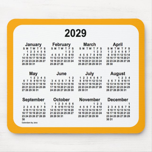 2029 års vitbok om Orangen från Janz Two Tone Musmatta (Framsidan)