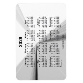 2029 Avstötande rökkalender från Janz 4x6 Magnet