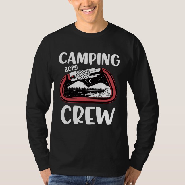 2029 Camping Crew  Family Camping Trip Group Carab T Shirt (Framsida)