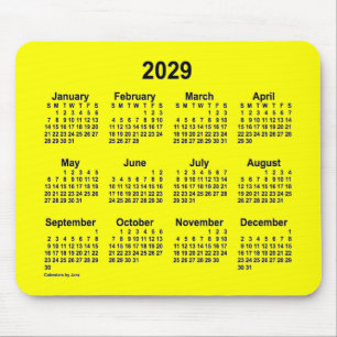 2029-Gultens kalender av Janz Mouse Pad Musmatta