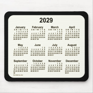 2029 Sepia om den svarta kalendern av Janz Two Ton Musmatta