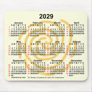 2029 Sunny Days 52 veckor ISO Calendar av Janz Musmatta
