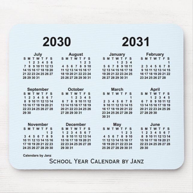 2030-2031 Alice Blue School Year Calendar av Janz Musmatta (Framsidan)