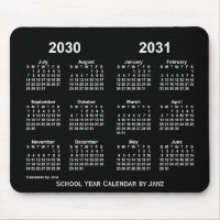 2030-2031 års Neon skolårskalender från Janz