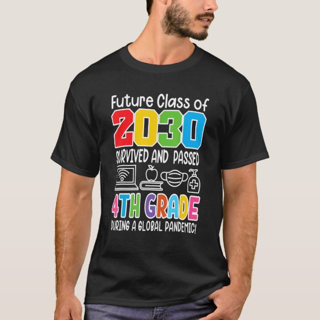 2030 års klass i Studenten I, fjärde T Shirt (Framsida)