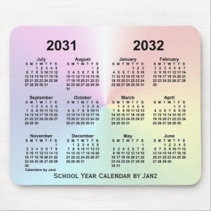 2031-2032 Rainbow Cloud School Calendar av Janz Musmatta