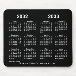 2032-2033 Neon skolårskalender från Janz Musmatta