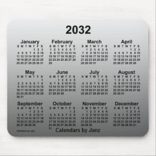 2032 års kalender för den inmatade vitboken av Jan Musmatta