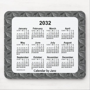 2032 års kalender för svarta diamanter från Janz Musmatta