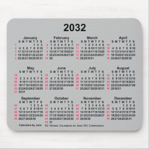 2032 Silver 52 veckor ISO Calendar av Janz Musmatta
