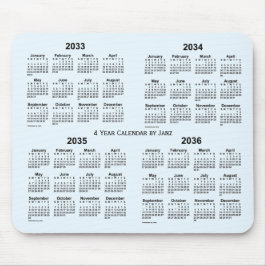 2033-2036 Alice Blue 4 Year Calendar av Janz Musmatta