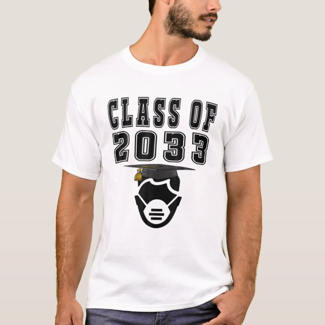 2033 års första skoldag i Studenten T Shirt (Framsida)