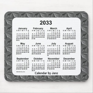 2033 års kalender för svarta diamanter från Janz Musmatta