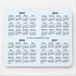 2034-2037 Alice Blue 4 Year Calendar av Janz Musmatta