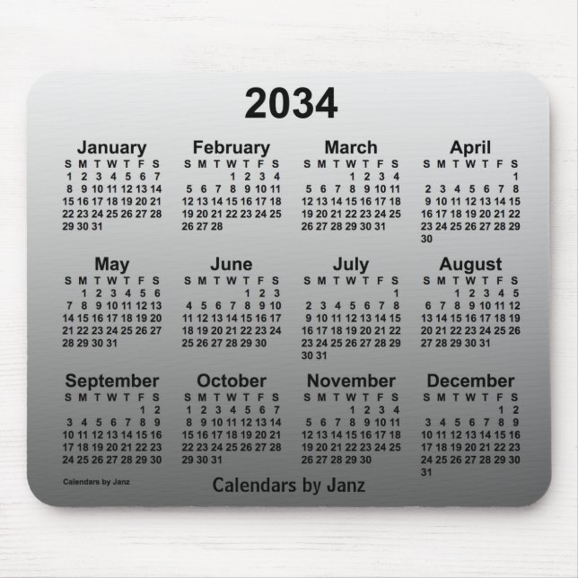 2034 års kalender för inmatning av vitbok från Jan Musmatta (Framsidan)