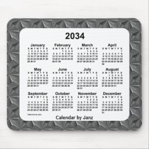 2034 års kalender för svarta diamanter från Janz Musmatta