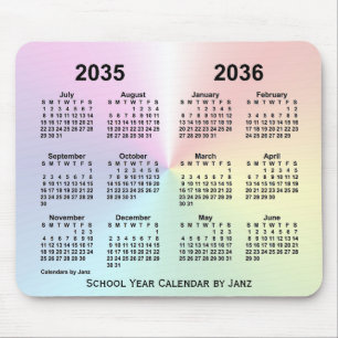 2035-2036 Rainbow Cloud School Calendar av Janz Musmatta